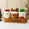 Christmas Decorations Sack Xmas Gift Candy Drawstring Apple Bag Snowman Santa Safe Fruit Bag Christmas Party Supplies YFA2229