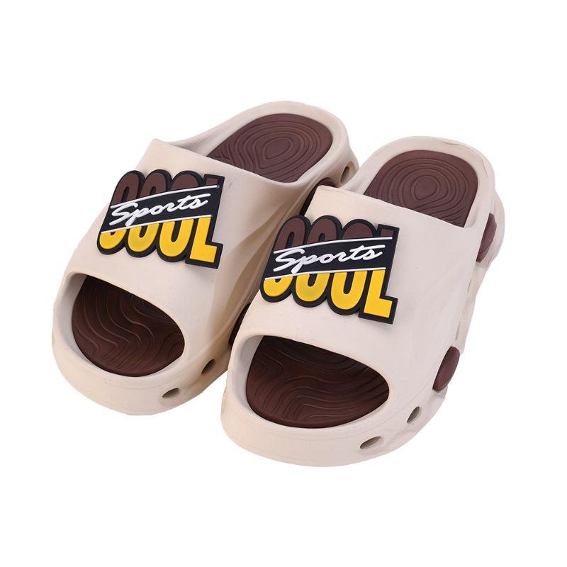 New summer men's one-word drag indoor and outdoor non-slip wear-resistant trend EVA slippers beach shoes wholesale