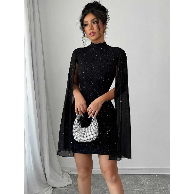 New Elegant Slim-Fit Dress 2026 Women's Fashion Solid Color Bodycon Dress