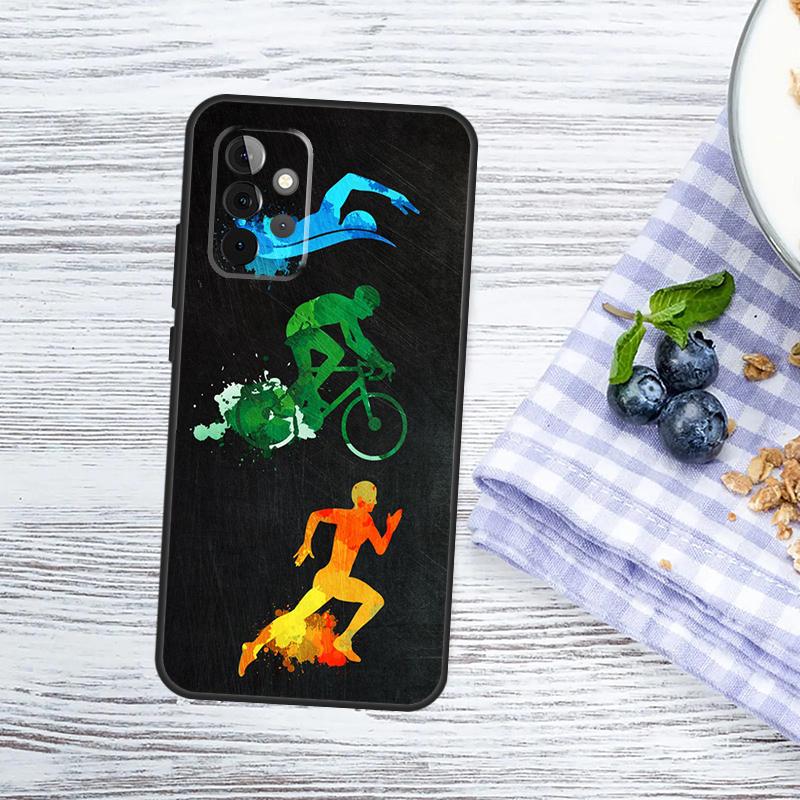 

Swim Bike Run Triathlon Case For Samsung Galaxy A54 A34 A14 A56 A36 A16 A06 A13 A53 A12 A22 A32 A52 A35 A17 A15 A55 Samsung A15