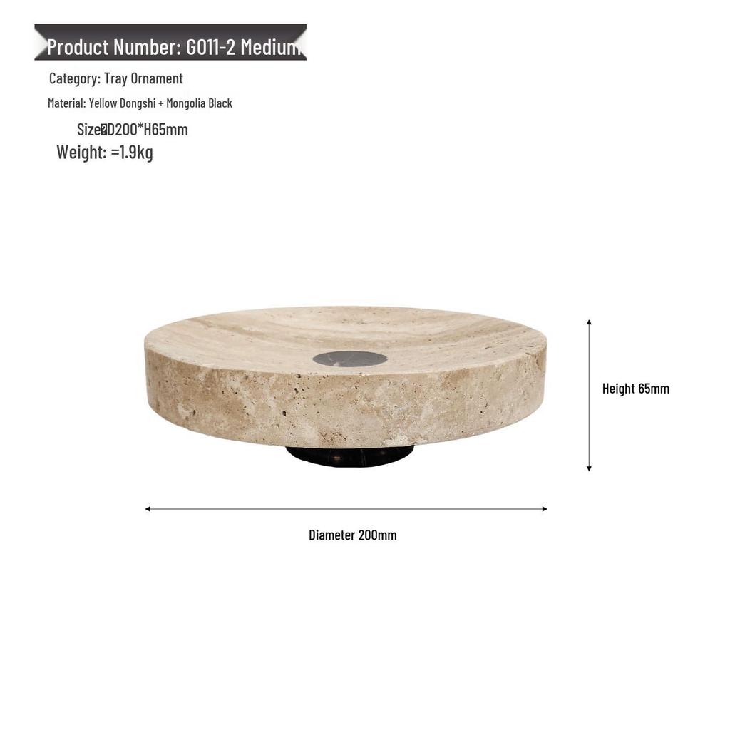 Wabi-Sabi Minimalist Marble Tray: Office, Living Room, Coffee Table, Restaurant Storage, Fruit Plate, Home Decor