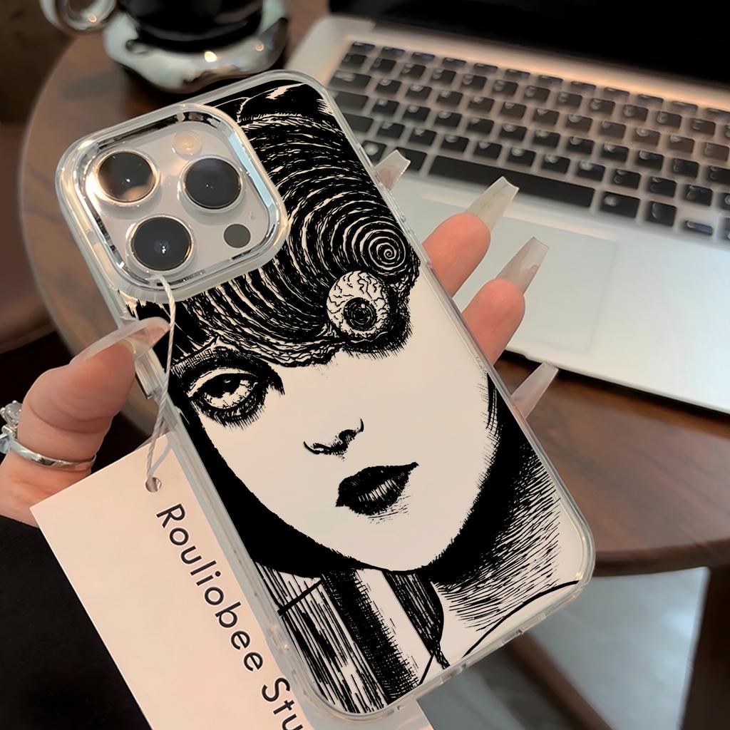 New Comics Junji Ito Horror Hot Anime Phone Case For iPhone 17 16e 16 15 14 13 12 11mini Pro Max X XR XSMAX Air Plus Soft Cover