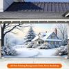 1Pcs Snowy House Winter Scenery Decoration Background Winter Backdrop For Photo Studio Photo Booth Party