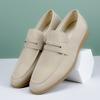 New Classic Suede Leather Men Shoes Slip On Loafers Penny Round Toe Dress Shoes Man Daily Wedding Party Business Shoes for Man