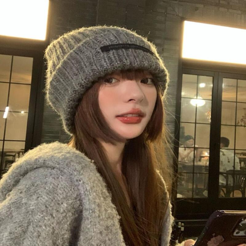 Women s Winter Fashion Knit Thick Beanie Hat C6463_Gray