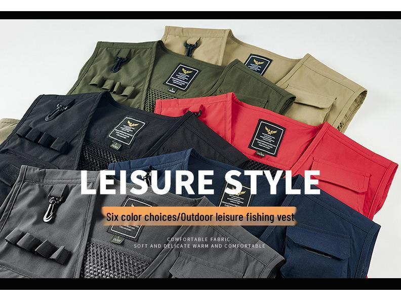 Vestă de siguranță reflectorizantă cu buzunare multiple pentru salvare de urgență și comunicare