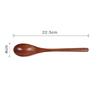 5 Pcs Natural Wooden Soup Spoon Set Food Grade Heat Resistant Ellipse Ladle for Home Kitchen Cooking Tableware
