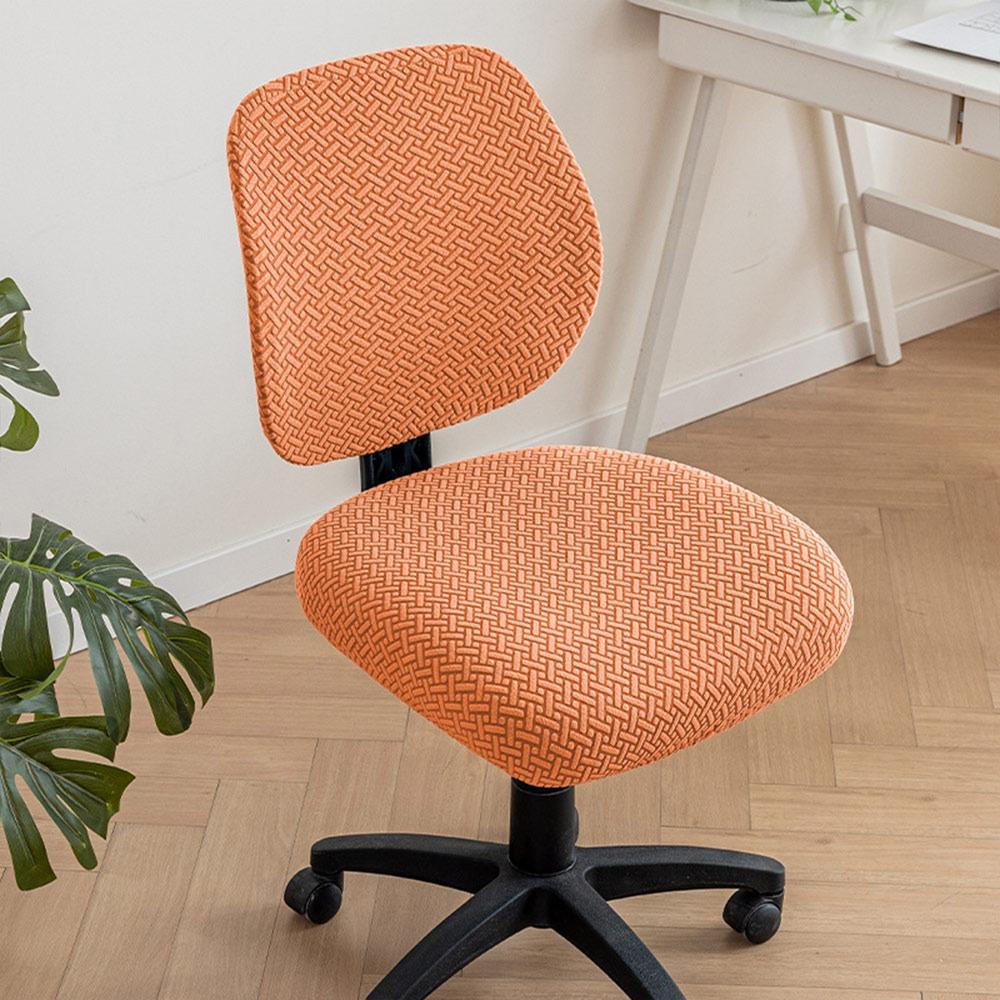 2Pcs/set Anti-dirty Split Office Chair Cover Elastic Lift Rotating Chair Cover  for Home&Office