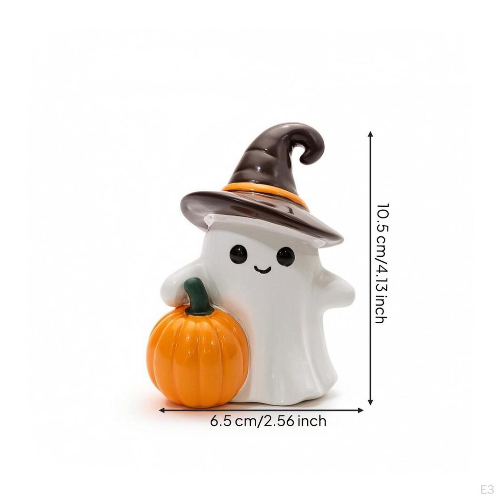 Specter Figurine Halloween Decoration Cute for Office, Party Witch Ghostno Light
