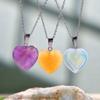 1Pcs Crystal Necklace Women's Versatile Natural Stone Pendant Necklace Collar Chain