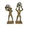 Abstract Moving Figure Resin Figurine Gymnastic Ball-carrying Figure Sculpture Handicraft Display Home Decoration Item