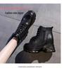 Thick-Sole Martin Boots for Women: Stylish, Height-Boosting Ankle Shoes for Autumn & Winter (Men's Size Available)