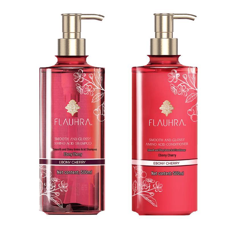 FLAUHRA Ebony Cherry Shampoo & Conditioner Set