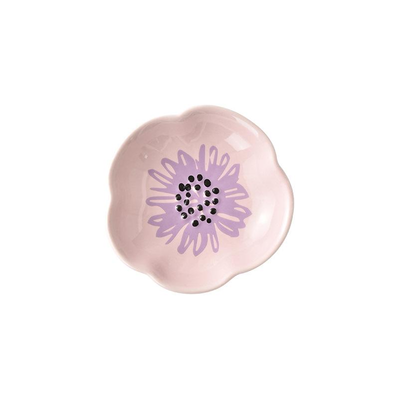 Urocze Ceramiczne Naczynia w Kształcie Kwiatka do Sosu, Serwowania Przypraw, Przekąsek, Owoców, Sushi, Akcesoria do Stołu Kuchennego