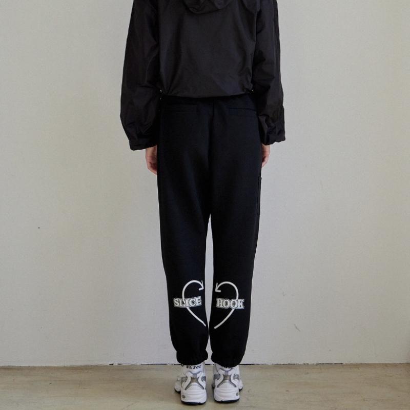 GOXO Jogger Pants Black Hooksl Heart