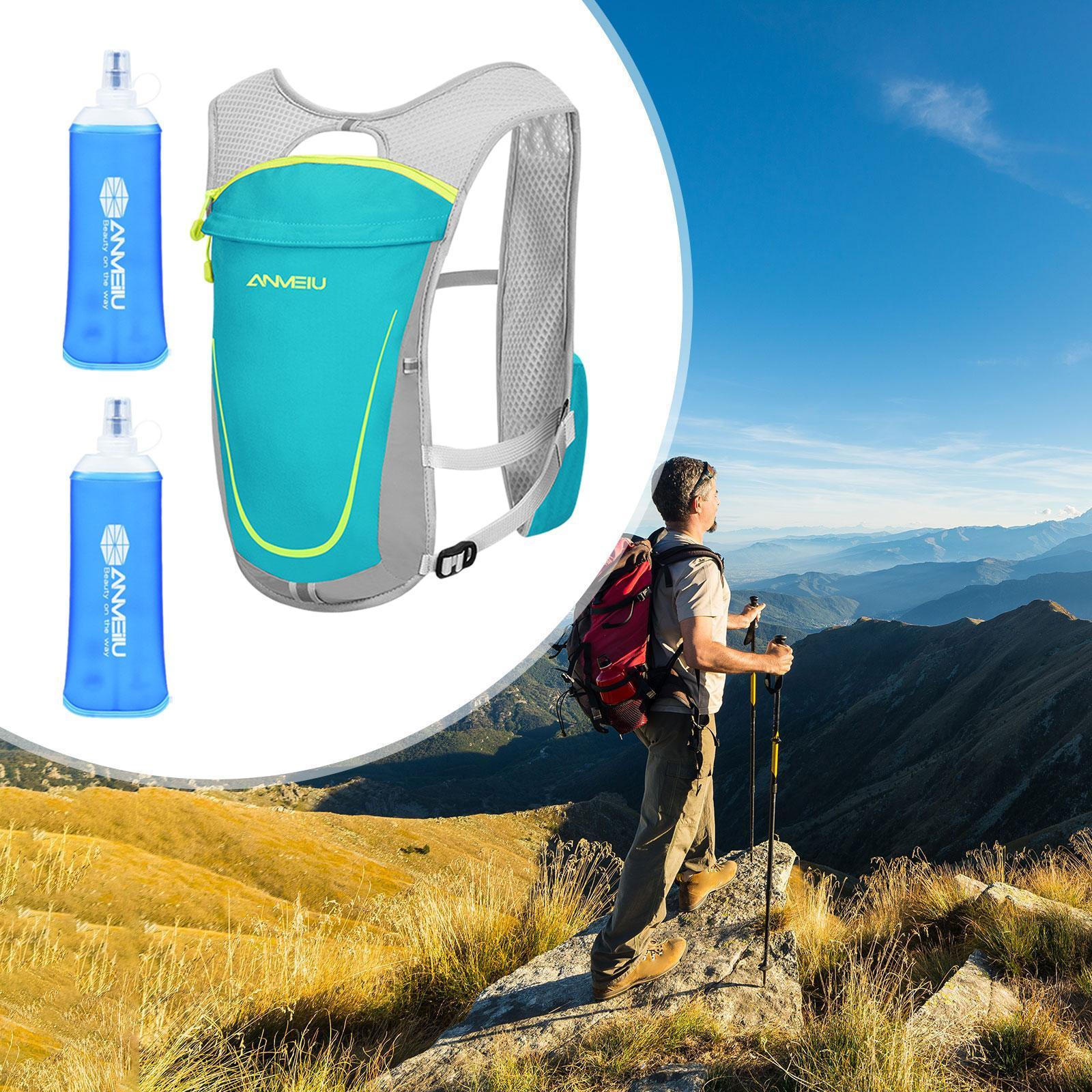 Hydration Vest with Water Bladders for Outdoor Adventures зелёный