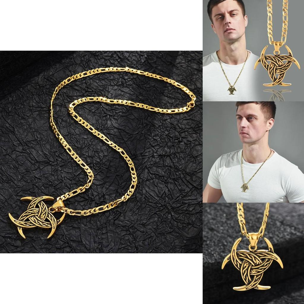 Titanium Fashionable Steel Necklace With Eyecatching Biohazard Charm Suitable For Students And Trendy Gift Giving