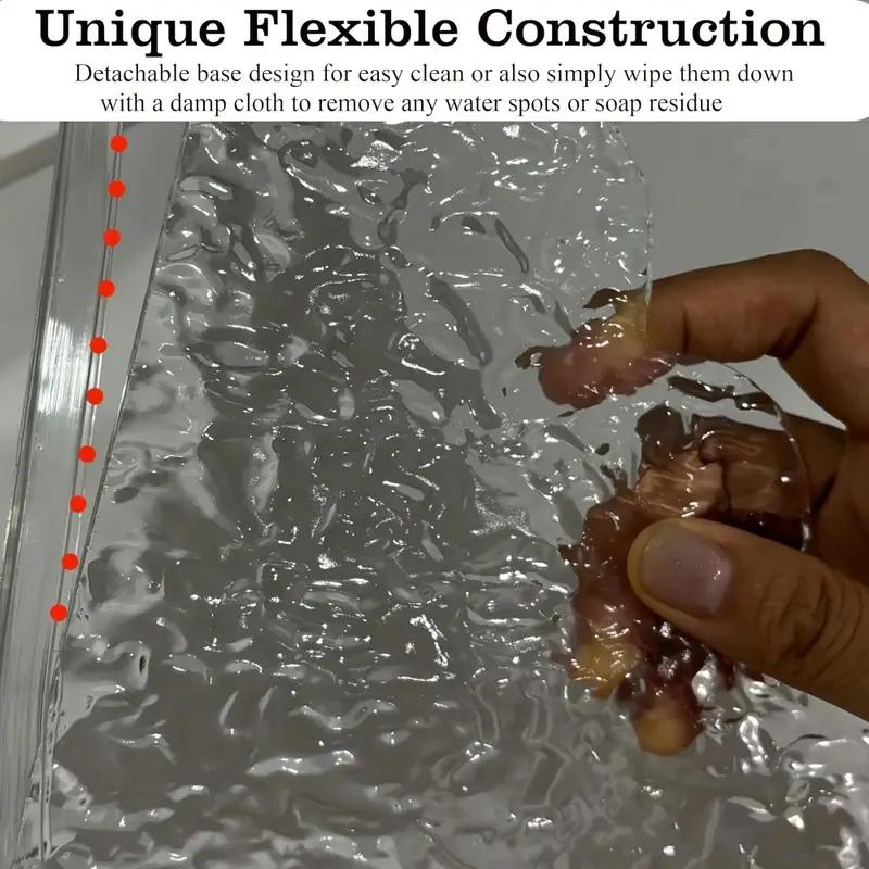2 SZT. Ochraniacz przed pryskaniem do wanny Samoprzylepna Silikonowa Wodoodporna Deska Gospodarstwo Domowe Akrylowe PCV Umywalka Wodoodporny Ochraniacz