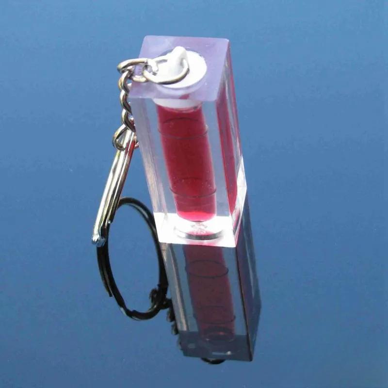 Key chain Spirit Level Bubble TV Rack Horizontal Ruler 15*15*40mm 1 Piece