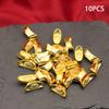 10Pcs Ingot Gold Chinese Yuan Bao Wealth Golden Statue Ingots Decor Ornament Decorative Year  Bar Lucky Money Prosperity