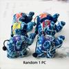 Blue Thai Fabric Elephant Keychain Diy Handmade Plush Pendant Random Color Animal Ganesha Keychain Cultural Souvenir