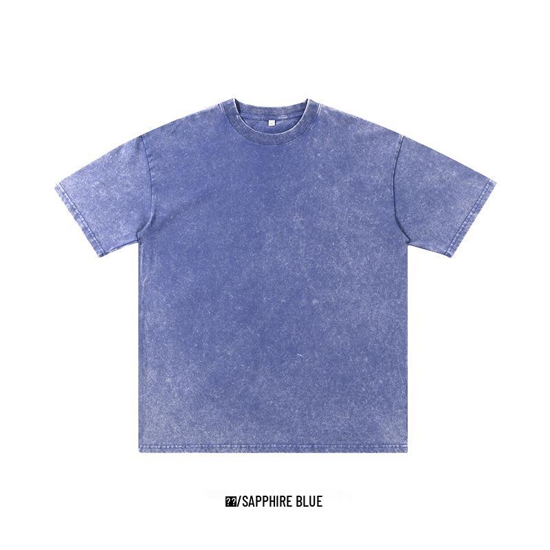 

Футболка с коротким рукавом из чистого хлопка 250 г/м², в американском ретро-стиле, с принтом DTG белыми чернилами для подростков, с эффектом стирки Large