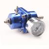 Black Blue Red Silver 0-140PSI Universal Car Fuel Pressure Regulator with Gauge Adjustable Oil Pressure Regulator