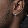 Pendientes de Aro Huggie Vikingos para Hombre, Pendientes con Runa Vikinga Noruega que Nunca se Desvanecen, Joyería para Orejas Religiosa de Moda, Regalos
