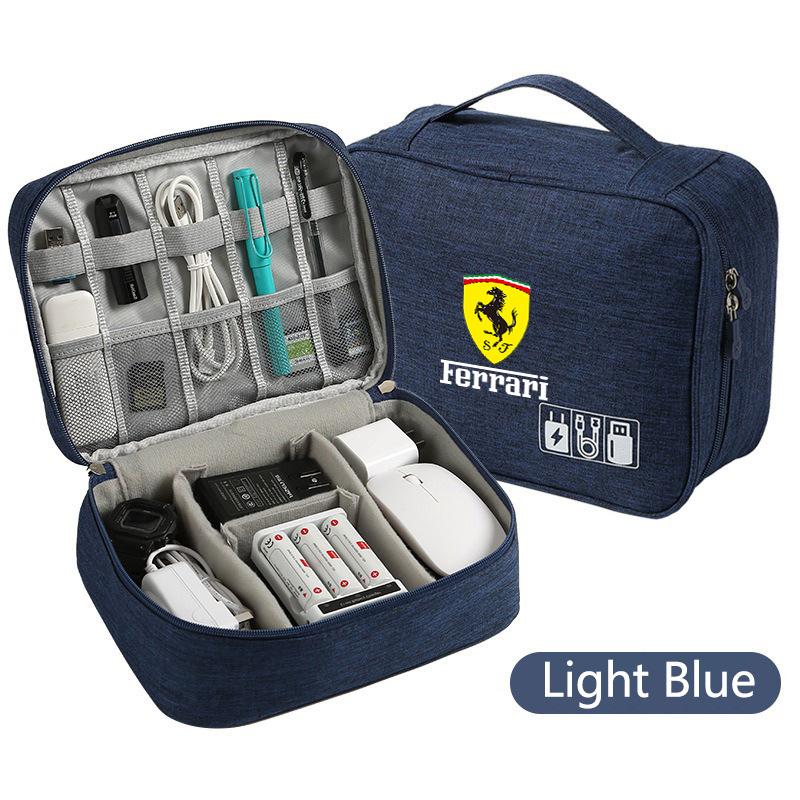 Car Multi-Function Storage Bag Travel Organizer Bag For Ferrari F430 Stradale Roma 488 Spider SF90 LaFerrari Portofino Accessory JG3