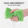 Multi-Layer Compressed Wood Pulp Dish Sponge Random Color Absorbent Easy-Clean Scouring Pad Drawer Storage Kitchen Cleaning Tool