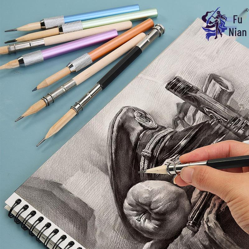 Dual-Ended Metal Pencil Extender & Cap Holder