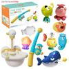 Marine Magnetic Fishing Toy Set For Kids Educational Bath Play