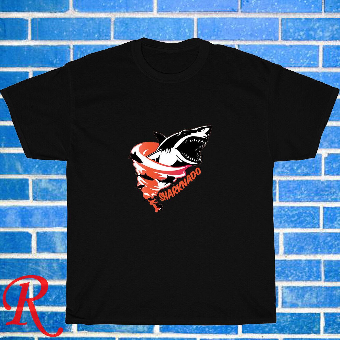 

New! Sharknado Shark Night Horror Black Grey Navy White Size S-5XL Unisex T-Shirt M