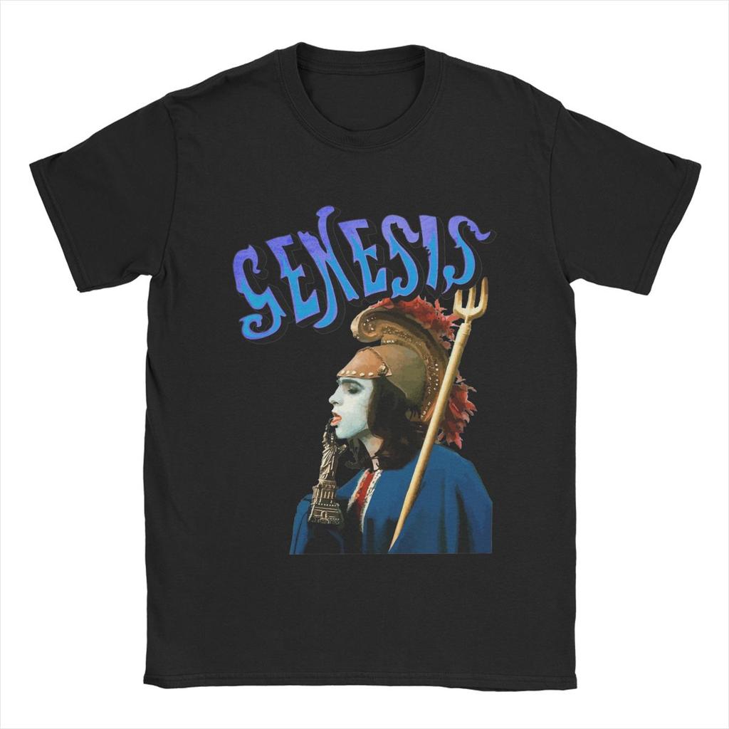 Genesis Gabriel Men's T Shirts Novelty Tees Short Sleeve Crewneck T-Shirts 100% Cotton Birthday Present Clothing