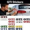 3D Metal GTI Badge Car Body Side Trunk Emblem Decal for VW Volkswagen Golf MK2 MK5 MK7 Polo Passat Jetta Tiguan T-Roc Bora CC fkrb5