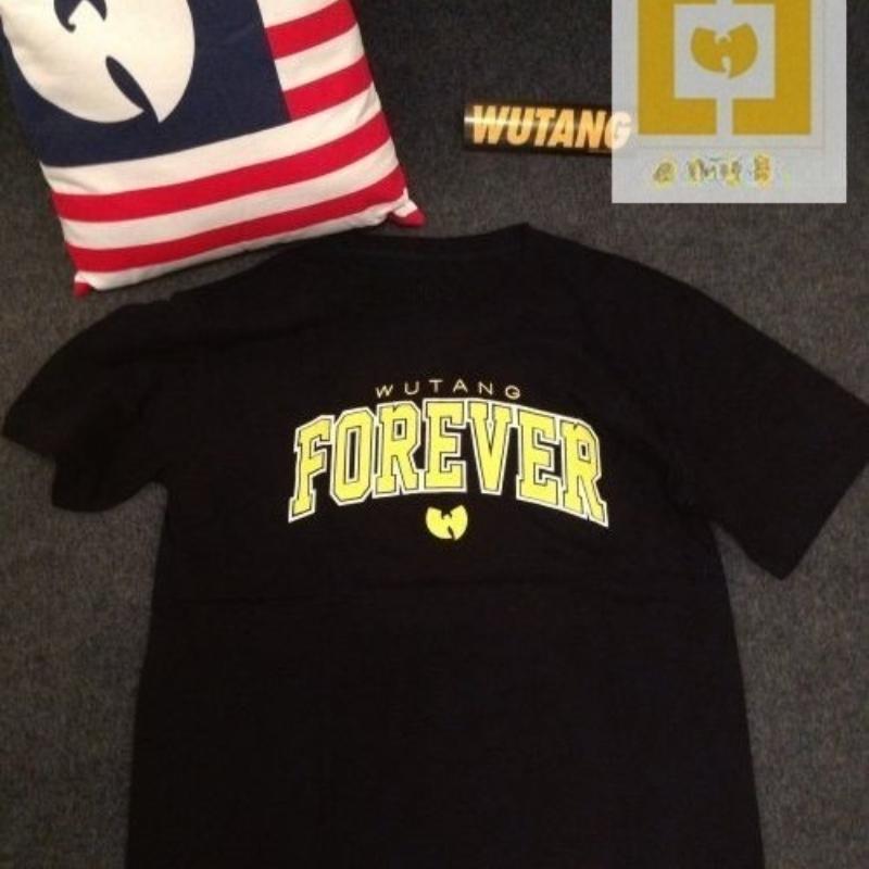 Wu-Tang T-shirt Men's Summer Fashion Loose and Comfortable Short-sleeved Cotton Crew Neck Top Light Luxury Men's Clothing