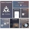 ITEAD Studio SONOFF SwitchMan US Standard Smart Wall Switch-M5 Matter White Color Works With Apple Home EWeLink Remote Control