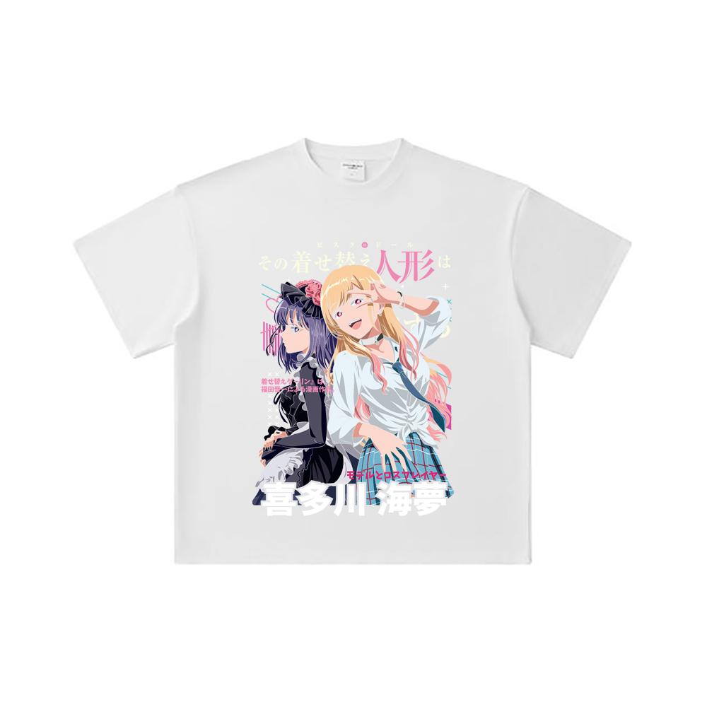 260 GSM Double Yarn 32 Count 100% Cotton My Dress Up Darling V1 Print Unisex Heavy Cotton T Shirt