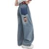 Girls' Pants Spring Clothes Wide Leg Pants Women's Jeans Spring and Autumn Styles Children's Pants