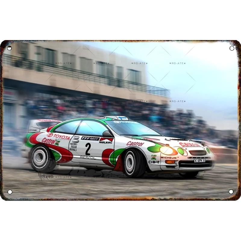 Kovová nástěnná cedule Bar v garáži, Dekorativní plaketa do interiéru auta 20x30cm