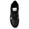 Armani Exchange Round Toe Flat Low Top Sneakers Men sneakers Black XUX148XV6011K001