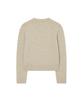 COVERNAT WOMAN Clover Heart Graphic Knit Beige