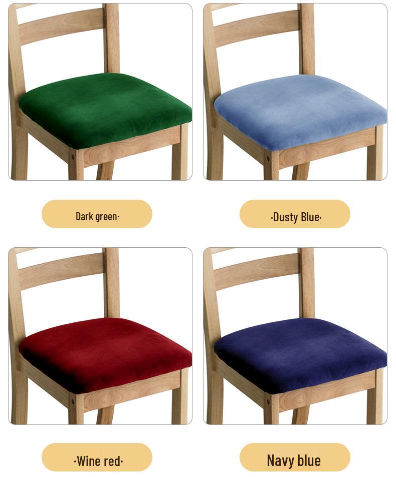 Silver Fox Velvet Stretch Chair Cover - Dustproof & Durable for Restaurants, Cafes, and Homes