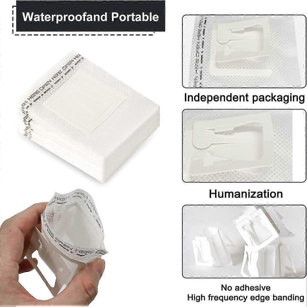 Pack of 100 Disposable Coffee Filter, Hanging Ear Drip Coffee Bags for Most Cups, Portable Coffee Paper Filter for Camping Home Office-Yvan
