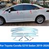 For Toyota Corolla E210 Sedan -2024 2025 2026 Upper+Lower Window Sill Frame Strip Cover Trim Sticker Accessories Car Styling