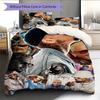 Chris Brown Pattern Bedding Home Decoration Birthday Gift (1 * duvet cover + 2 * pillowcase, without core)