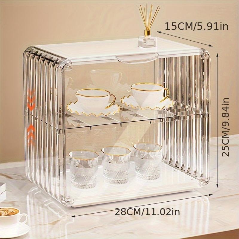 

Премиальный ящик для хранения косметики, пыле- и водонепроницаемый, с ящиками, вместительный ящик для хранения на столешнице, подходит для комодов, ванных комнат и спален. прозрачный