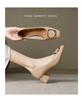 Women's Chunky Heel Low-Cut Work Shoes for Autumn