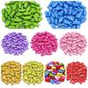 20pcs 8*18mm Candy Color Acrylic Fish Shape Shiny Loose Beads for DIY Bracelet Necklace Making Accessories