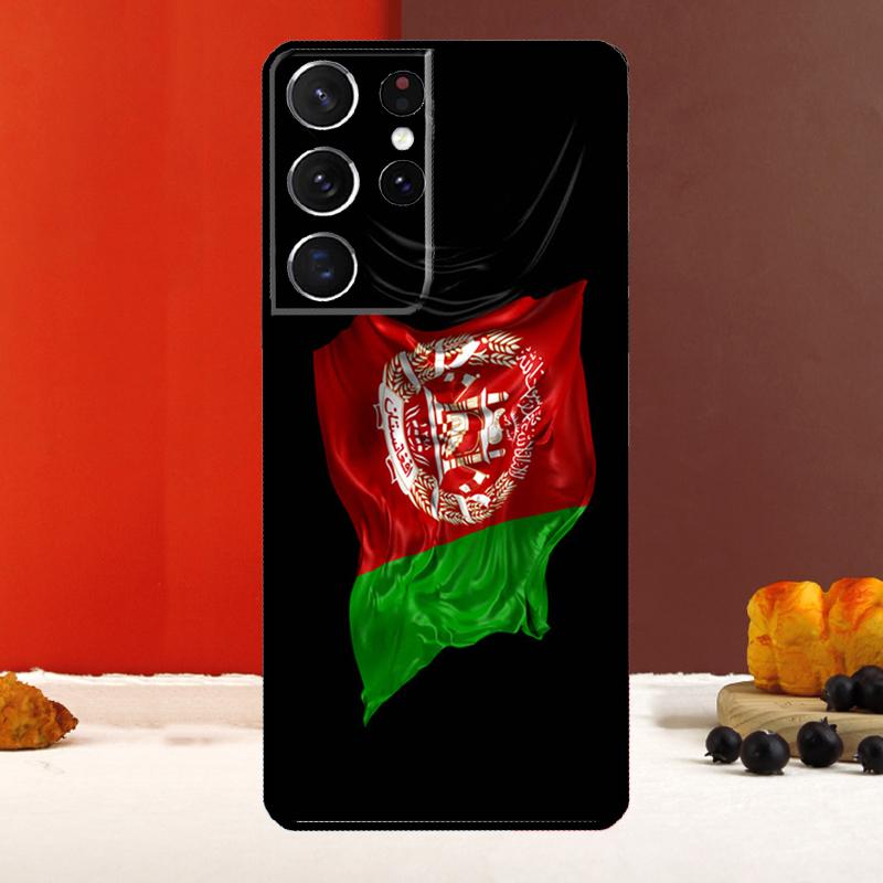 Flag of Afghanistan Cover For Samsung Galaxy S25 Ultra S22 S23 S24 Plus S20 S21 FE S9 S10 S25 FE Phone Case